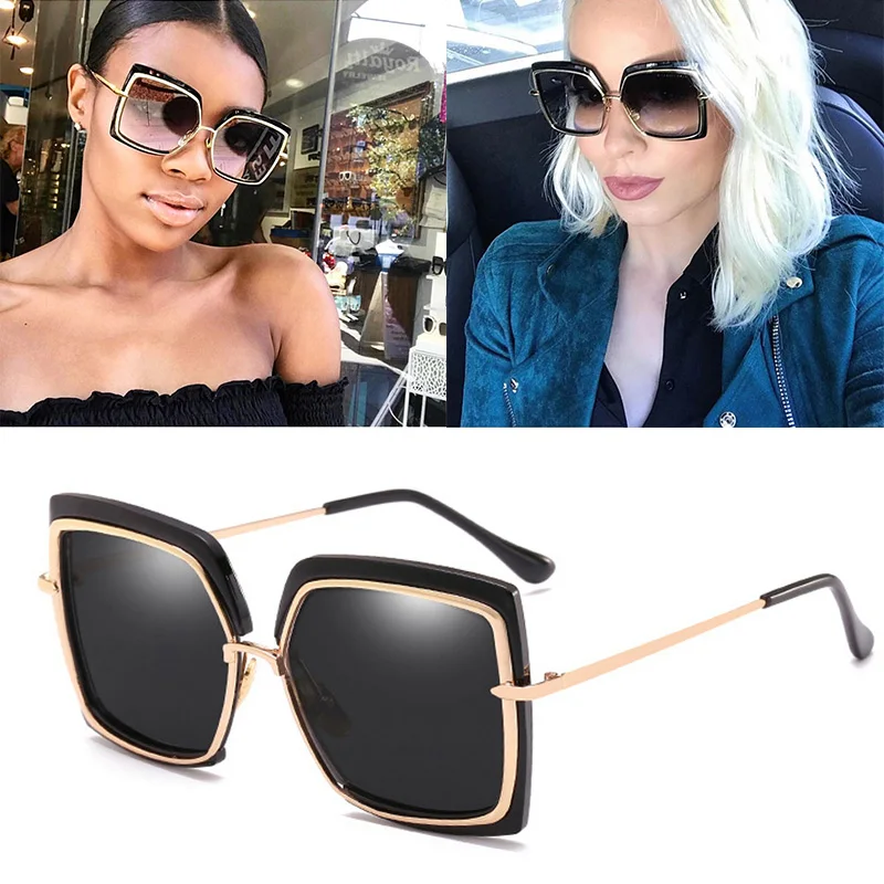 2019 DPZ Fashion semi-rimless Sunglasses women gradient Square Brand Design Sun Glasses Oculos De Sol Retro with case
2019 DPZ Fashion semi-rimless Sunglasses women gradient Square Brand Design Sun Glasses Oculos De Sol Retro with case