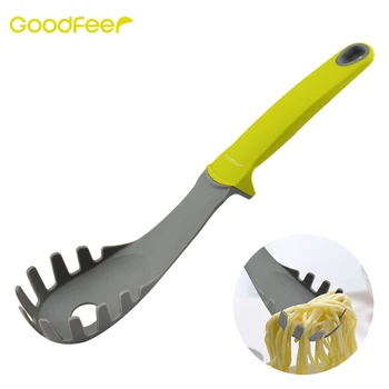 Goodfeer Nylon Spaghetti Spoon Solid Handle Pasta Scoop Noodles Vermicelli Server Fork Cooking Tool Multifunction Kitchen Gadget
Goodfeer Nylon Spaghetti Spoon Solid Handle Pasta Scoop Noodles Vermicelli Server Fork Cooking Tool Multifunction Kitchen Gadget