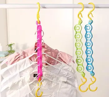 3pcs Multifunctional Plastic adjustable Space Saving Hanger Drying Rack 6 Hole Magic Clothes Hanger with Hook Closet Organizer 
3pcs Multifunctional Plastic adjustable Space Saving Hanger Drying Rack 6 Hole Magic Clothes Hanger with Hook Closet Organizer