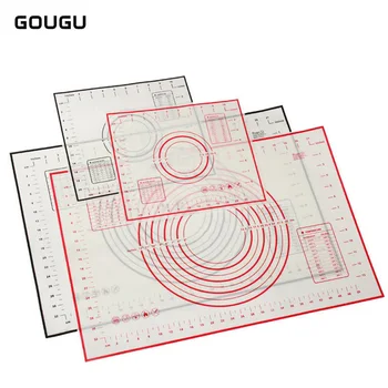 60*40cm GOUGU Platinum Silicone Oven Baking Mat Glass Fiber Reinforced Cake Roll Mat with Scale Non-stick Kneading Dough Sheet
60*40cm GOUGU Platinum Silicone Oven Baking Mat Glass Fiber Reinforced Cake Roll Mat with Scale Non-stick Kneading Dough Sheet