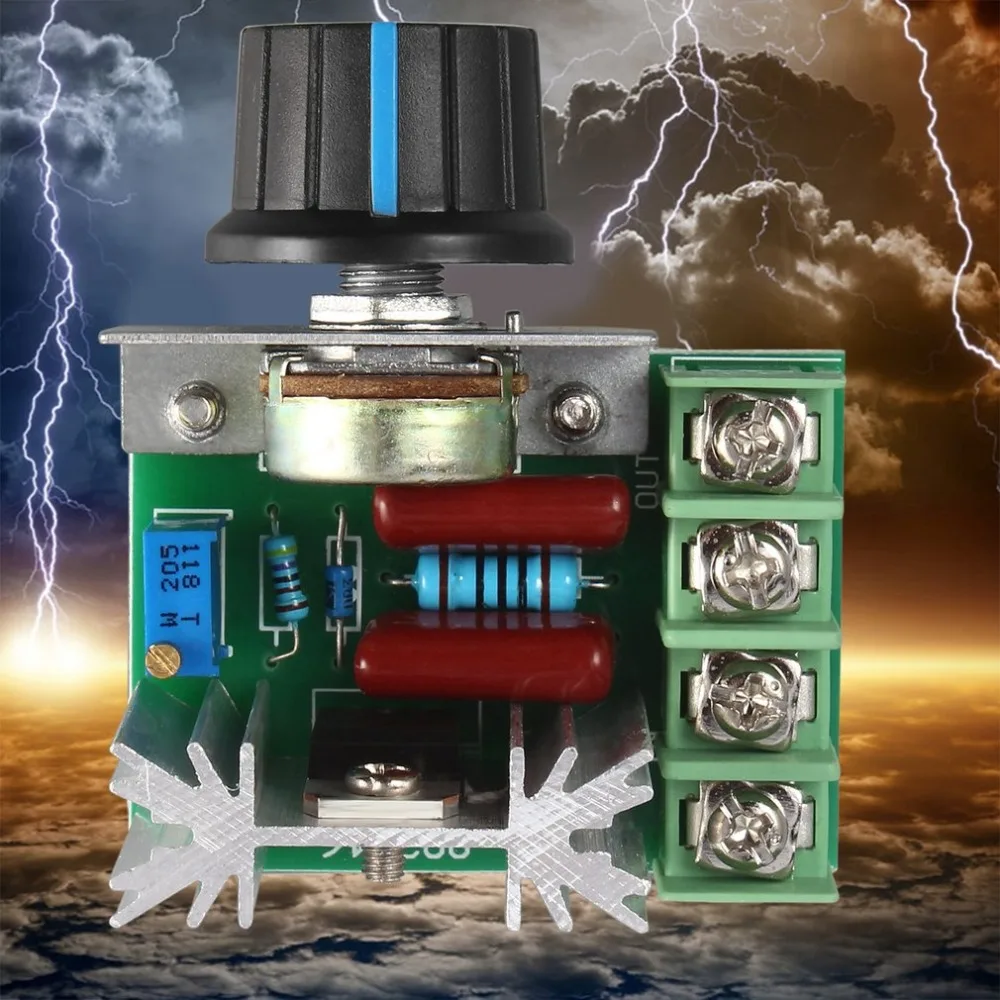 1Pc 220V 2000W Speed Controller SCR Voltage Regulator Dimming Dimmers Thermostat Electronic Mold Voltage Regulator Module
1Pc 220V 2000W Speed Controller SCR Voltage Regulator Dimming Dimmers Thermostat Electronic Mold Voltage Regulator Module