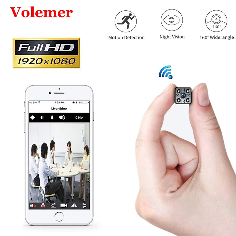 Volemer Mini Camera Home Security Video Cam Motion Detection Night Vision Camcoder Small Monitor Concealed Micro Video Camera
Volemer Mini Camera Home Security Video Cam Motion Detection Night Vision Camcoder Small Monitor Concealed Micro Video Camera