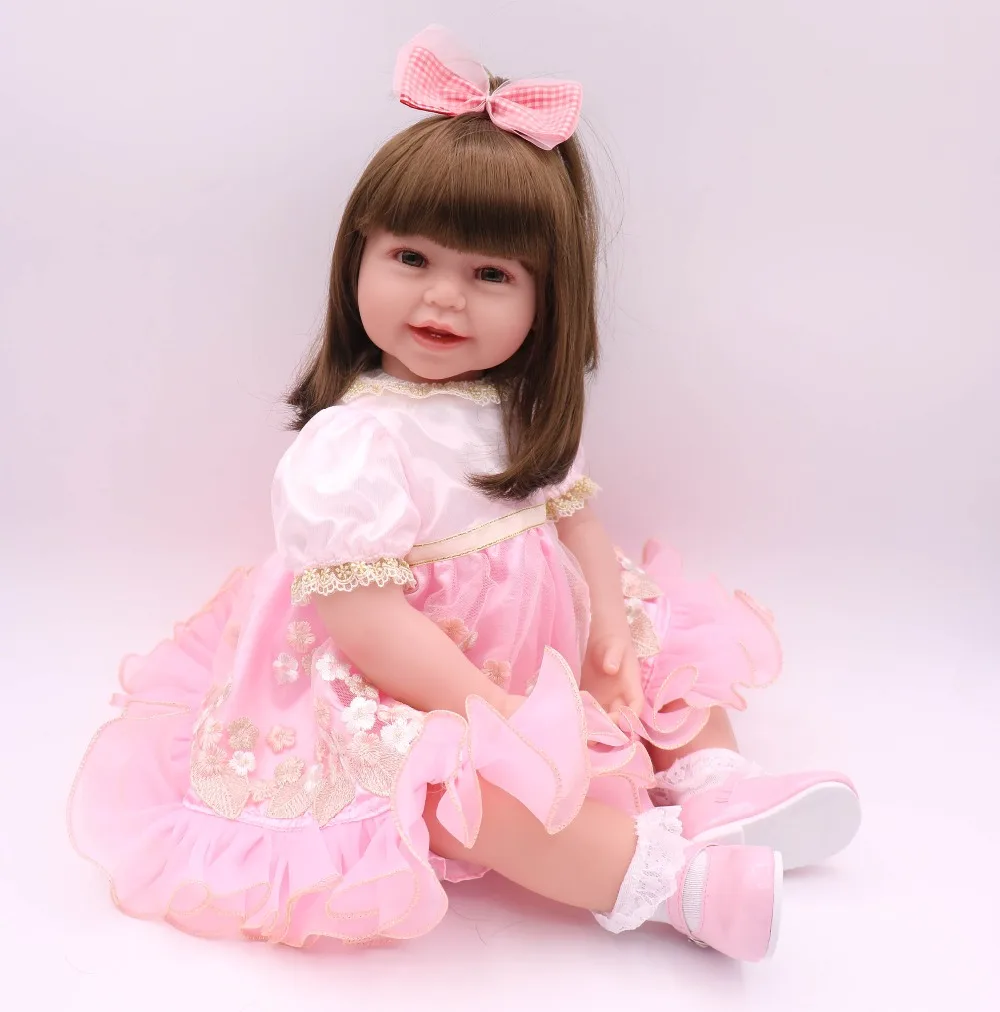 60cm Silicone Reborn Baby Doll Toys 24inch Vinyl newborn doll Princess Toddler Girl Babies Doll High Quality Birthday Gift
60cm Silicone Reborn Baby Doll Toys 24inch Vinyl newborn doll Princess Toddler Girl Babies Doll High Quality Birthday Gift