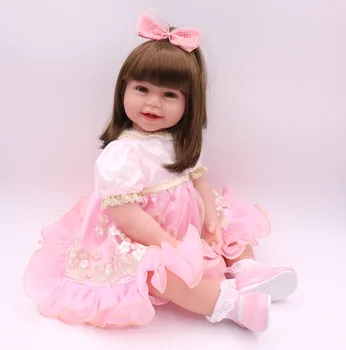 60cm Silicone Reborn Baby Doll Toys 24inch Vinyl newborn doll Princess Toddler Girl Babies Doll High Quality Birthday Gift
60cm Silicone Reborn Baby Doll Toys 24inch Vinyl newborn doll Princess Toddler Girl Babies Doll High Quality Birthday Gift