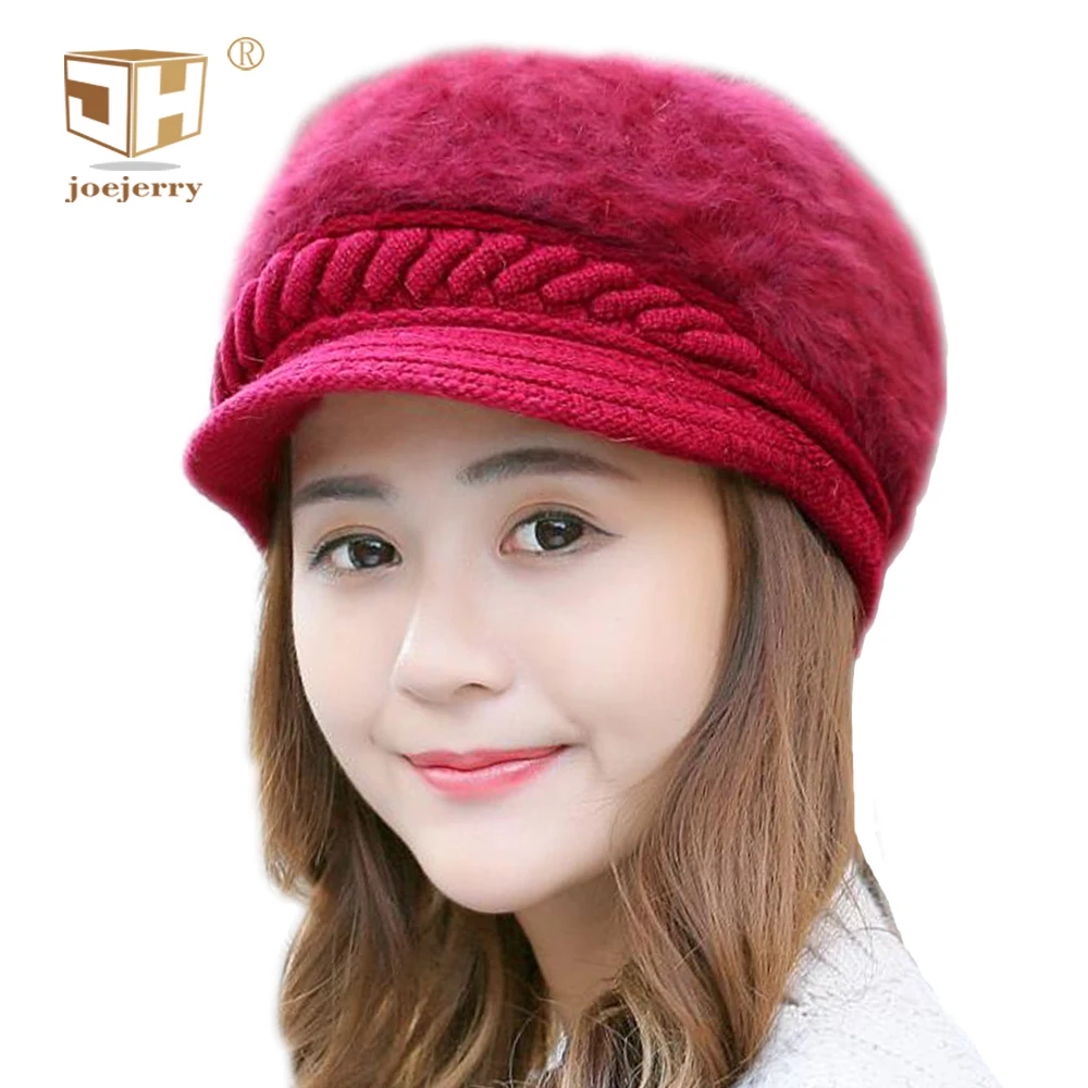 joejerry Kintted Beret Hat Woman Winter Warm Cap Female Rabbit Fur Hat Girl 2018
joejerry Kintted Beret Hat Woman Winter Warm Cap Female Rabbit Fur Hat Girl 2018