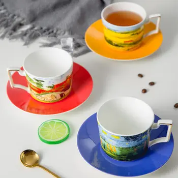 2019 new style European Bone Porcelain Coffee Cup Afternoon Tea Black Tea Cup Coffee Ceramic Cup Creative Cup with Spoon
2019 new style European Bone Porcelain Coffee Cup Afternoon Tea Black Tea Cup Coffee Ceramic Cup Creative Cup with Spoon