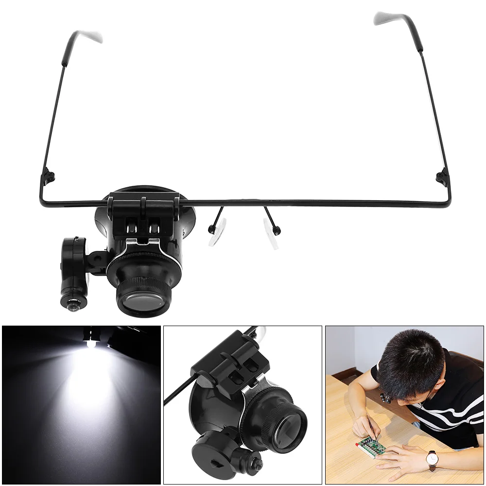 20X Magnifier Adjustable Single Lens Magnifying Glass with LED Light for Antique Identification/Watch/Electronics Repairing
20X Magnifier Adjustable Single Lens Magnifying Glass with LED Light for Antique Identification/Watch/Electronics Repairing