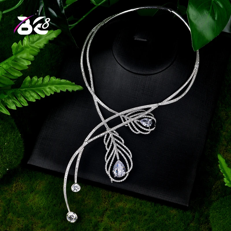 Be 8 Luxury Shinny Micro CZ Stone PaveTorques Leaf Shape Necklace for Women Pendant Accessories Fashion Party Jewelry N063
Be 8 Luxury Shinny Micro CZ Stone PaveTorques Leaf Shape Necklace for Women Pendant Accessories Fashion Party Jewelry N063