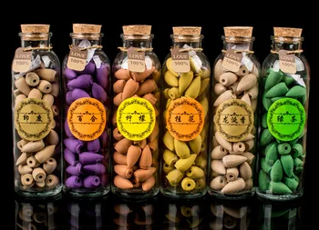58pc/bottle Backflow incense tower incense sandalwood incense jasmine smoke flow hollow glass 58 grain wholesale
58pc/bottle Backflow incense tower incense sandalwood incense jasmine smoke flow hollow glass 58 grain wholesale