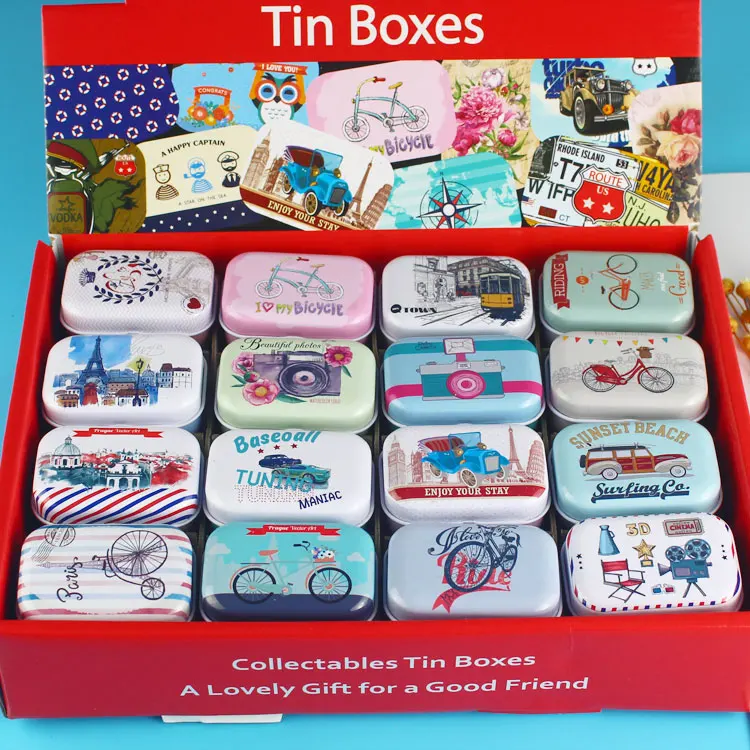 32pc Cute Owl Mini Jewelry Iron Box Cartoon Bike Camera Pattern Xylitol Storage Box Pill Cases Home Decor Festive Party Supplies
32pc Cute Owl Mini Jewelry Iron Box Cartoon Bike Camera Pattern Xylitol Storage Box Pill Cases Home Decor Festive Party Supplies