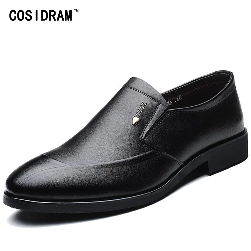COSIDRAM Split Leather Men Dress Shoes Slip On Pointed Toe Oxfords Formal Shoes Spring Business Wedding Shoes For Male BRM-911
COSIDRAM Split Leather Men Dress Shoes Slip On Pointed Toe Oxfords Formal Shoes Spring Business Wedding Shoes For Male BRM-911