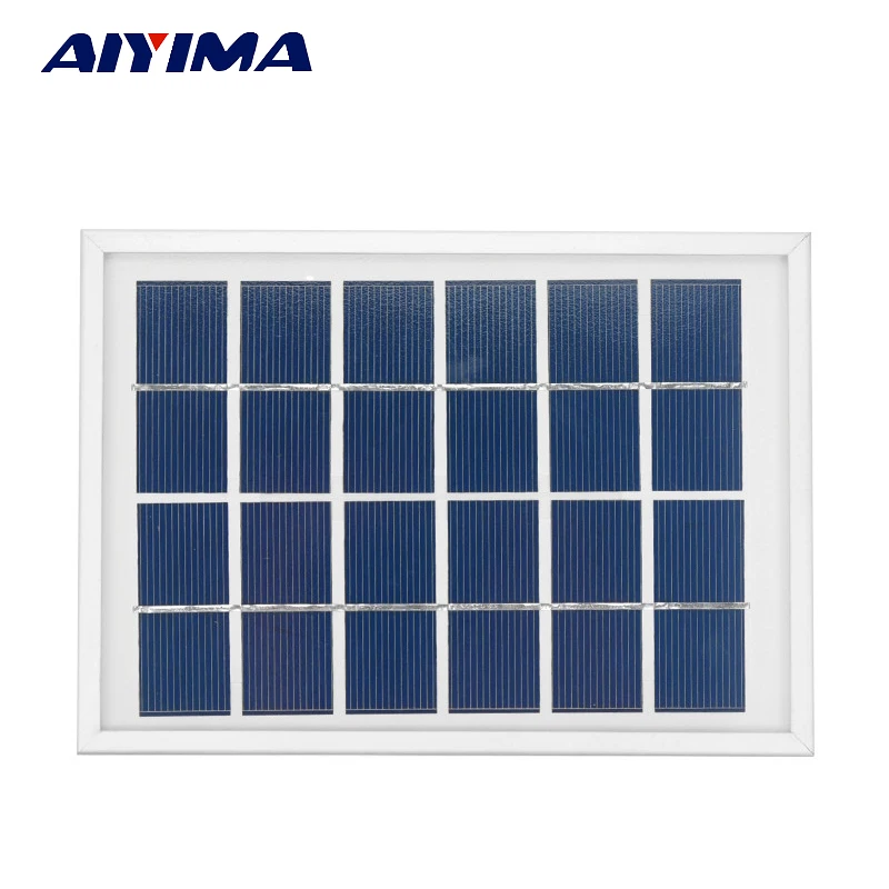 AIYIMA Solar Panels 6V 2W Photovoltaic Panels Solar Emergency Battery Energy Plate 180x130MM Solars Power Bank
AIYIMA Solar Panels 6V 2W Photovoltaic Panels Solar Emergency Battery Energy Plate 180x130MM Solars Power Bank