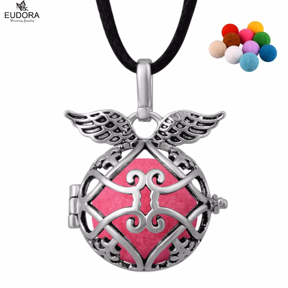 Blackened Angel Caller Locket Pendant Perfume Diffuser Essential Oil Aromatherapy Lockets Cage with Colorful Pompon Ball
Blackened Angel Caller Locket Pendant Perfume Diffuser Essential Oil Aromatherapy Lockets Cage with Colorful Pompon Ball
