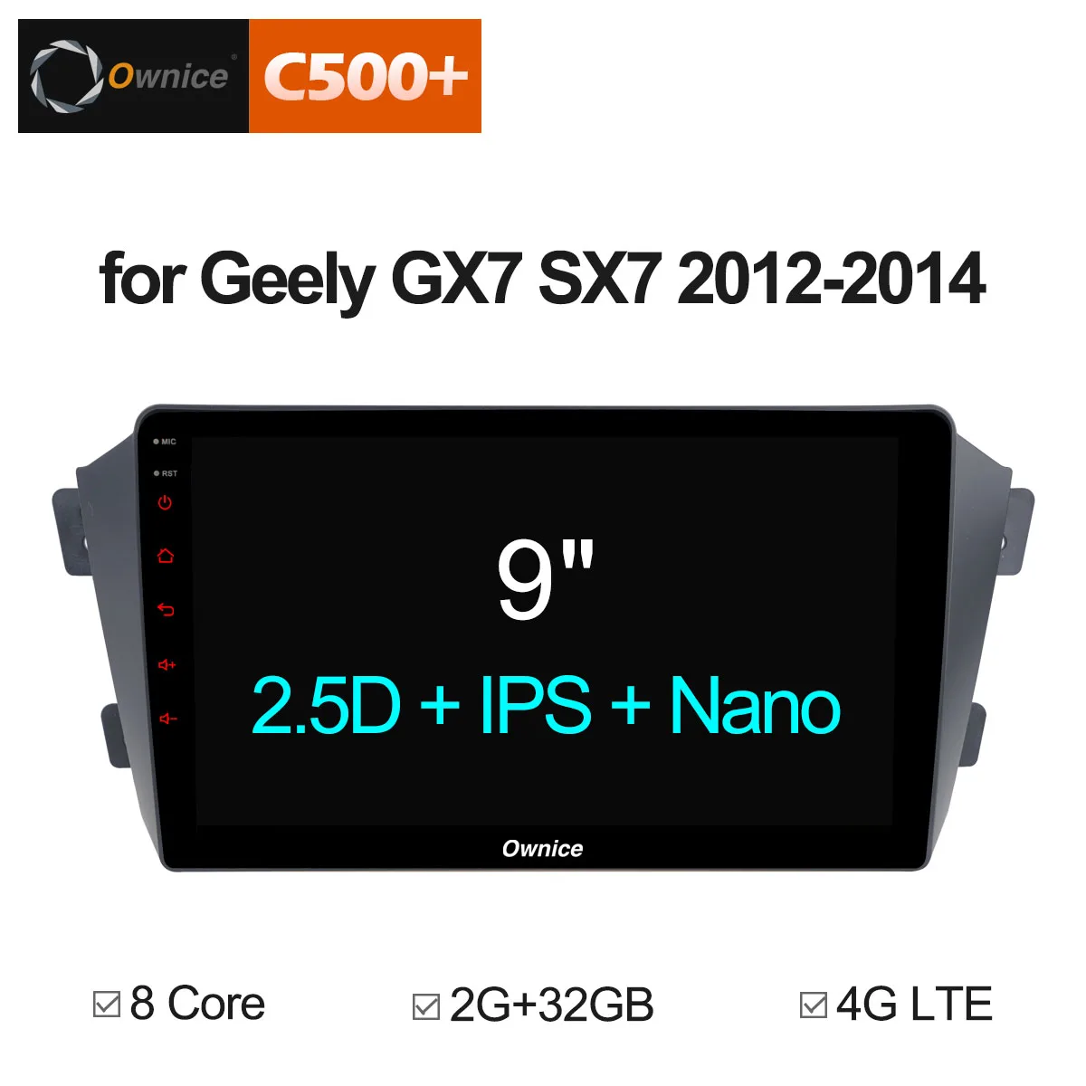 Ownice K1 K2 K3 Octa 8 core Android 9.0 Car radio audio player for Geely GX7 SX7 2012 2013 2014 car gps dvd plarer FM navi 4G
Ownice K1 K2 K3 Octa 8 core Android 9.0 Car radio audio player for Geely GX7 SX7 2012 2013 2014 car gps dvd plarer FM navi 4G