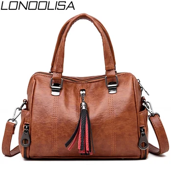 LONOOLISA New Leather Tassel Ladies Hand Bags For Women 2019 Luxury Handbags Women Bags Designer Crossbody Bag Sac a main Femme
LONOOLISA New Leather Tassel Ladies Hand Bags For Women 2019 Luxury Handbags Women Bags Designer Crossbody Bag Sac a main Femme
