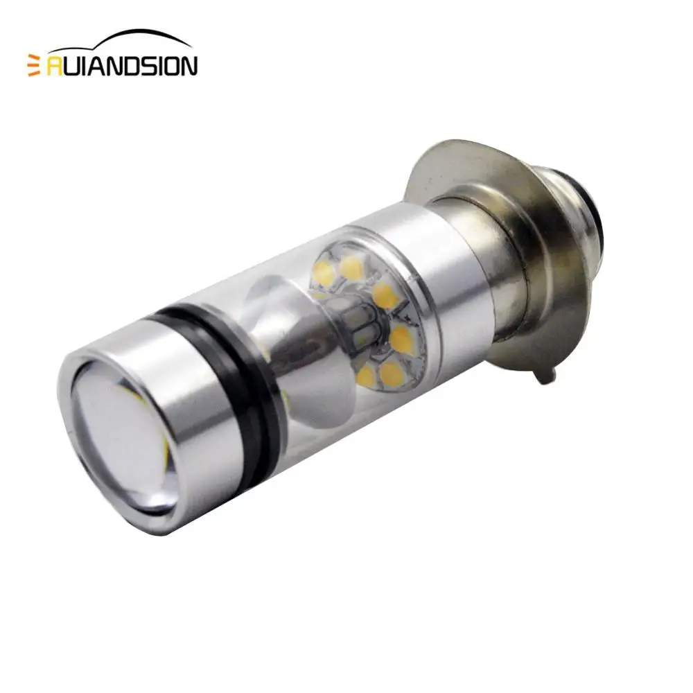 1Pcs 12V 24V Super bright H6M P15D LED Motorcycle Headlight High/Low Beam 100W 1000LM C'REE 20SMD Motorbike Head Fog Lamp Bulb
1Pcs 12V 24V Super bright H6M P15D LED Motorcycle Headlight High/Low Beam 100W 1000LM C'REE 20SMD Motorbike Head Fog Lamp Bulb
