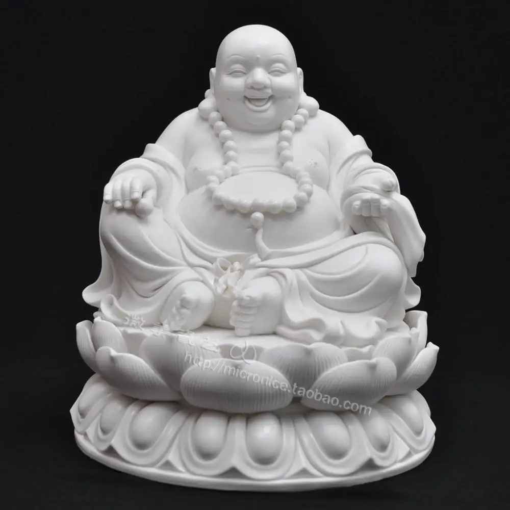 A 10 inch bead bag sitting on the lotus Buddha Maitreya white porcelain ceramic ornaments are lucky Buddha business gifts gifts
A 10 inch bead bag sitting on the lotus Buddha Maitreya white porcelain ceramic ornaments are lucky Buddha business gifts gifts