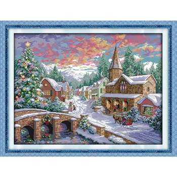 Snowscape DMC Cross Stitch Set DIY Needlework 11CT14CT Counted Cross Stitch Kits For Embroidery Cross Handmade Home Decor Craftt
Snowscape DMC Cross Stitch Set DIY Needlework 11CT14CT Counted Cross Stitch Kits For Embroidery Cross Handmade Home Decor Craftt