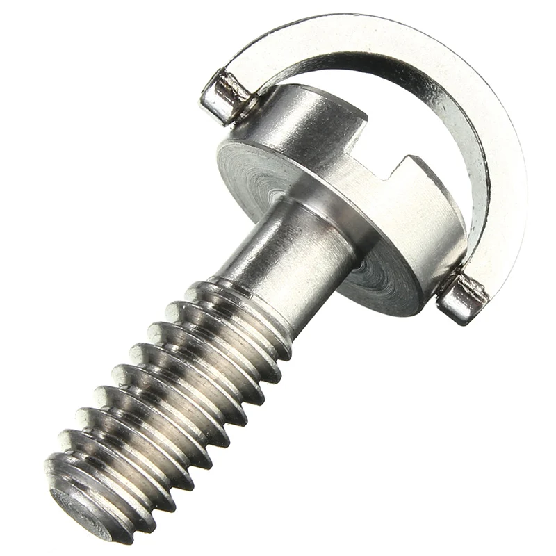 Long 1/4" D-Ring Screw Stainless Steel For Camera Tripod Quick Release Plate Silver
Long 1/4" D-Ring Screw Stainless Steel For Camera Tripod Quick Release Plate Silver