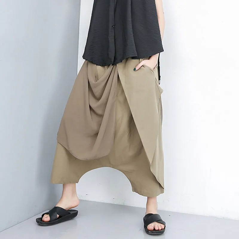 Johnature New Cotton Linen Patchwork Chiffon 2019 Summer Harem Pants Irregular Streetwear Loose Women Ankle-Length Pants
Johnature New Cotton Linen Patchwork Chiffon 2019 Summer Harem Pants Irregular Streetwear Loose Women Ankle-Length Pants