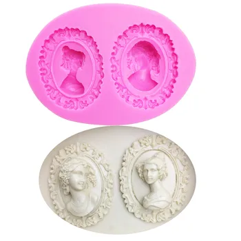 M0509 Woman head portrait Mirror Silicone Cake Frame Mold Silicone Baking Tools Kitchen Decorations
M0509 Woman head portrait Mirror Silicone Cake Frame Mold Silicone Baking Tools Kitchen Decorations