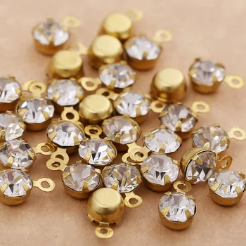 TopStone Clear One Loop Claw Rhinestone 16ss 18ss 20ss 24ss 28ss 34ss 38ss 50ss Round Glass Chatons With Gold Brass Nickle Claw
TopStone Clear One Loop Claw Rhinestone 16ss 18ss 20ss 24ss 28ss 34ss 38ss 50ss Round Glass Chatons With Gold Brass Nickle Claw