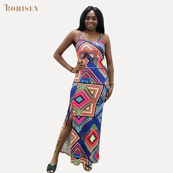 BOHISEN Dashiki African Women Clothing Plus Szie Skirt Sleeveless V-Neck African Floral Print Maxi Dress For Women Formal Dress
BOHISEN Dashiki African Women Clothing Plus Szie Skirt Sleeveless V-Neck African Floral Print Maxi Dress For Women Formal Dress