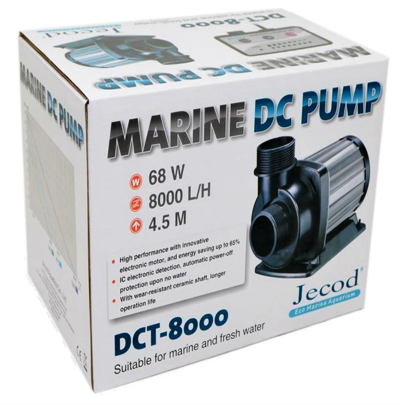 Jecod/Jebao DCT-8000 Variable Flow DC Aquarium Tank Return Water Pump with Controller Marine Reef Submersible Sump Pump 8000L/h
Jecod/Jebao DCT-8000 Variable Flow DC Aquarium Tank Return Water Pump with Controller Marine Reef Submersible Sump Pump 8000L/h