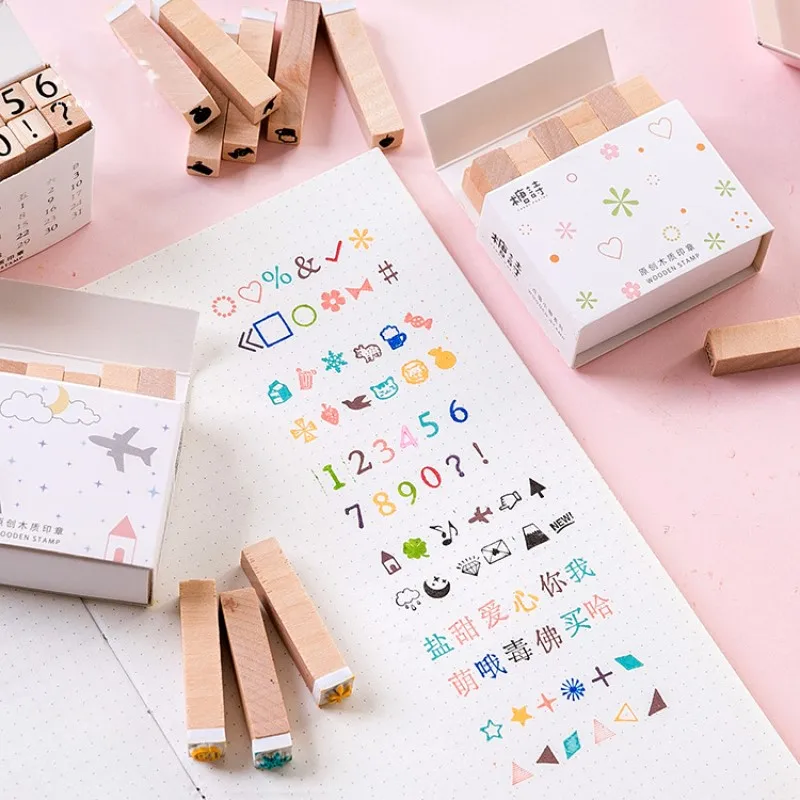 6patterns available letters numbers wooden stamp set symbol graph characters cute animals design hobby DIY craft
6patterns available letters numbers wooden stamp set symbol graph characters cute animals design hobby DIY craft