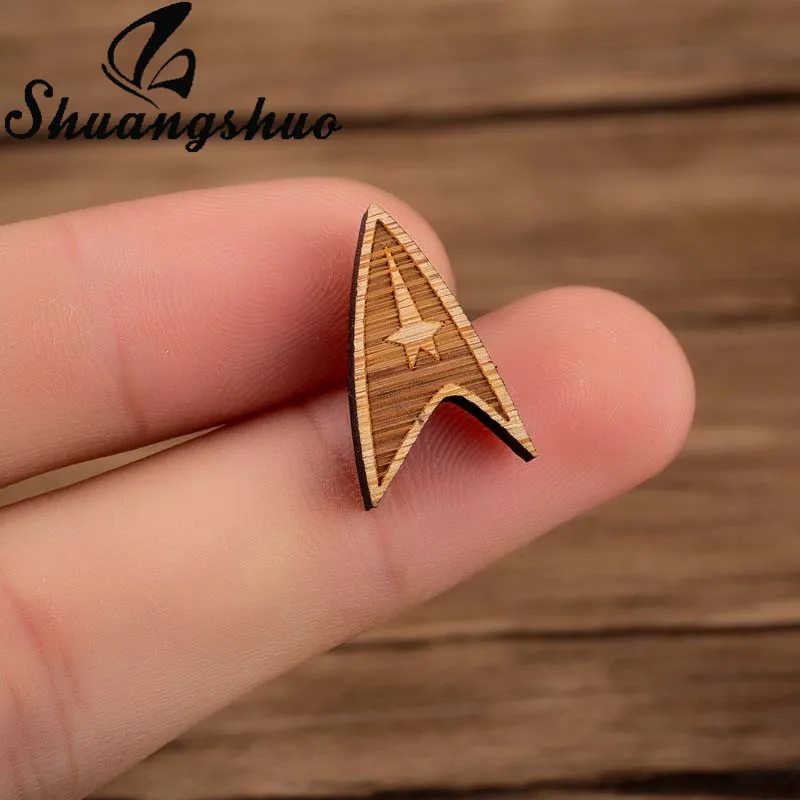 Shuangshuo Wood Star Trek Insignia Enamel Pin Brooch Denim Jackets Pin Buckle Shirt Badge Women Jewelry Gift for Friends bijoux
Shuangshuo Wood Star Trek Insignia Enamel Pin Brooch Denim Jackets Pin Buckle Shirt Badge Women Jewelry Gift for Friends bijoux