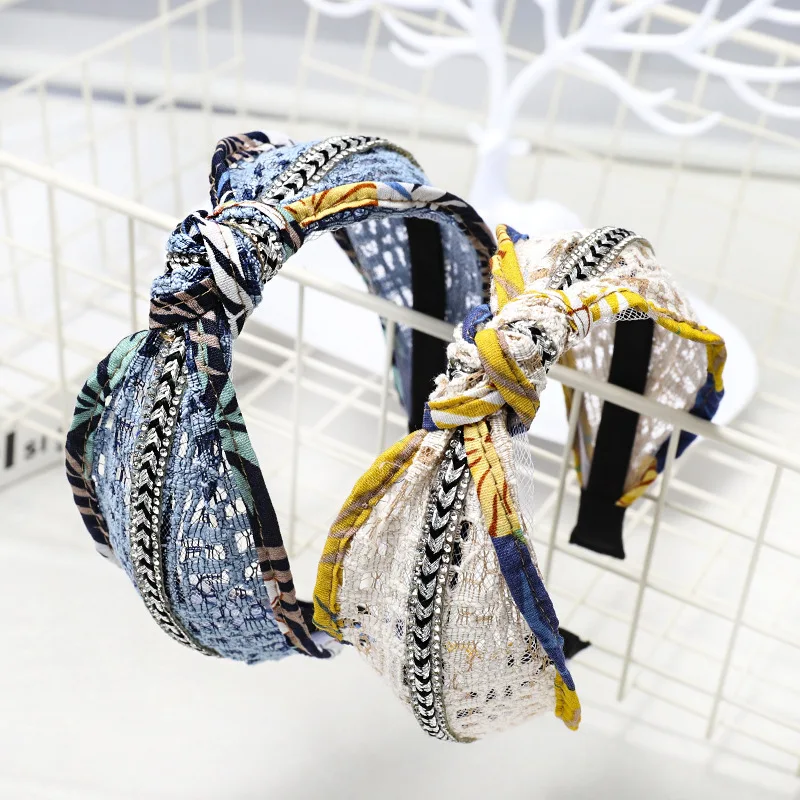 2019 Fashion Rhinestone Jewel Lace Hairband For Women Vintage Hair Accessories Diademas Para El Pelo Mujer Haar Accessoires
2019 Fashion Rhinestone Jewel Lace Hairband For Women Vintage Hair Accessories Diademas Para El Pelo Mujer Haar Accessoires