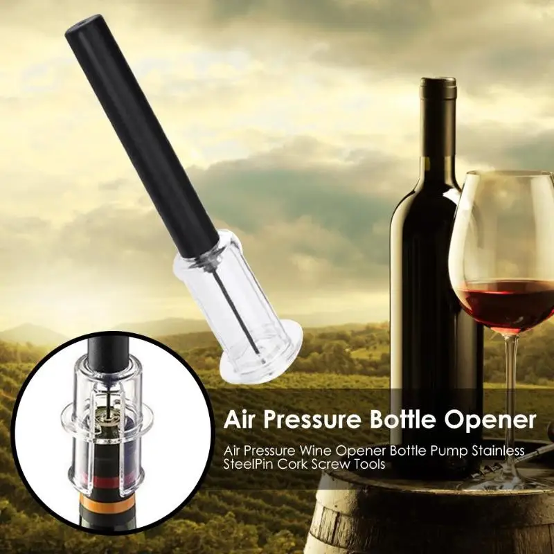Air Pressure Wine Bottle Opener Stainless Steel Safety and Non-toxicity Pin Bottle Pumps Corkscrew Tool kitchen accessories
Air Pressure Wine Bottle Opener Stainless Steel Safety and Non-toxicity Pin Bottle Pumps Corkscrew Tool kitchen accessories