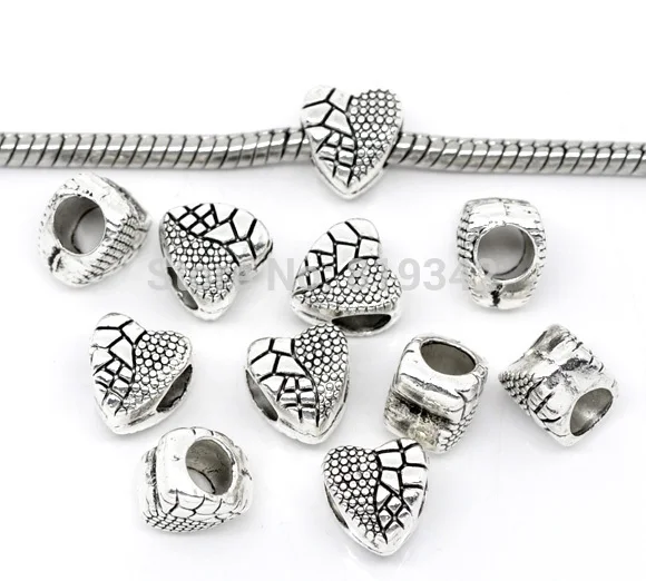 Free Shipping 150pcs Antique Silver Tone Heart Big Hole Charm Beads Fits European Charm Bracelets 10x9mm J0514F
Free Shipping 150pcs Antique Silver Tone Heart Big Hole Charm Beads Fits European Charm Bracelets 10x9mm J0514F