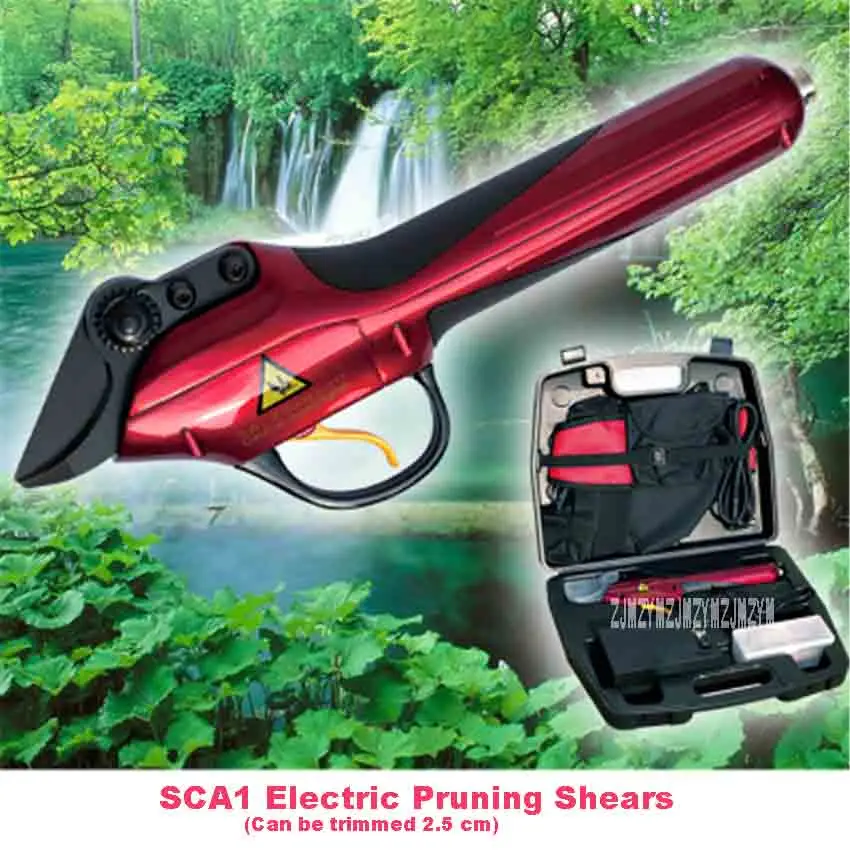 New SCA1 Electric Pruning Tool Garden Scissor Pruner Garden Shears Handheld 0-2.5cm Tree Pruning Shears for Garden and Orchards