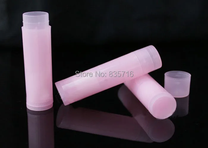 

100Pcs 5ml Empty Lip Gloss Tubes Cosmetic Containers Pink Lipstick Jars Balm Tube Cap Container Maquiagem Travel Makeup Tools