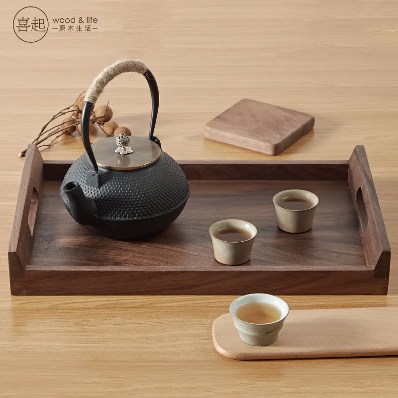 Walnut real wood pallets Rectangular wooden tray Hotel restaurant cafe cup tray portable wood tea tray
Walnut real wood pallets Rectangular wooden tray Hotel restaurant cafe cup tray portable wood tea tray