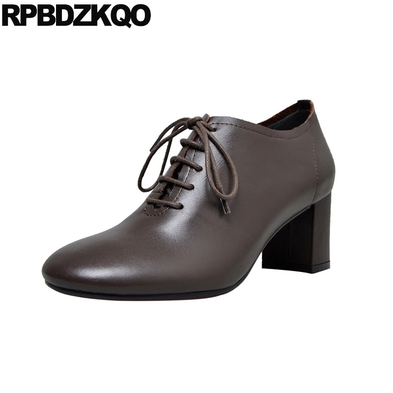 chic lace up fashion shoes 2019 luxury women ladies handmade pumps thick high heels oxford round toe genuine leather size 4 34
chic lace up fashion shoes 2019 luxury women ladies handmade pumps thick high heels oxford round toe genuine leather size 4 34