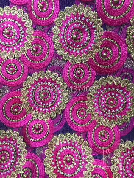 High quality 2016 organza tulle lace with sequins, African embroidery French net stone lace fabric for party dress five color
High quality 2016 organza tulle lace with sequins, African embroidery French net stone lace fabric for party dress five color