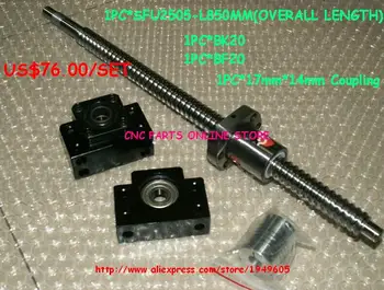 SFU2505-850mm Ballscrew with Ballnut + BK20/BF20 Support + 17mm*14mm Coupling CNC parts
SFU2505-850mm Ballscrew with Ballnut + BK20/BF20 Support + 17mm*14mm Coupling CNC parts