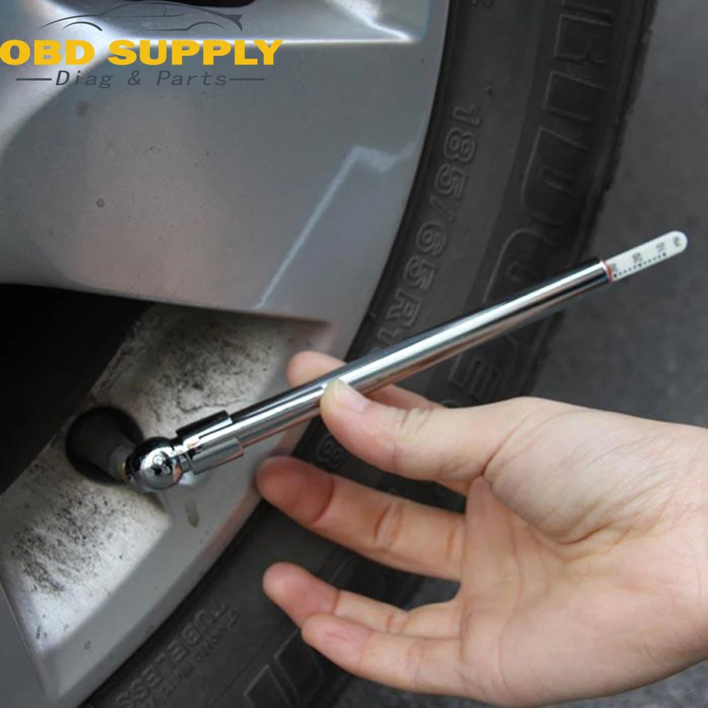 Portable Tire Air Pressure Test Gauge Pen Vehicle Car Motorcycle Tyre Test Meter Pen Silvery 5-50 PSI Diagnostic Tools D0043
Portable Tire Air Pressure Test Gauge Pen Vehicle Car Motorcycle Tyre Test Meter Pen Silvery 5-50 PSI Diagnostic Tools D0043