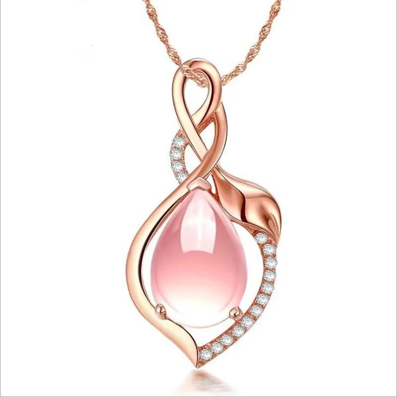 TJP Luxury Crystal Water Drop Pink Pendant Necklace For Women Jewelry Top Quality Silver 925 Female Choker Necklace Accessories
TJP Luxury Crystal Water Drop Pink Pendant Necklace For Women Jewelry Top Quality Silver 925 Female Choker Necklace Accessories