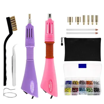 Rhinestone Hotfix Applicator Full Set DIY Rhinestone Setter Kit Tool Fast Heat Gun Easy Use Crystal Hotfix Wand Iron On Machine
Rhinestone Hotfix Applicator Full Set DIY Rhinestone Setter Kit Tool Fast Heat Gun Easy Use Crystal Hotfix Wand Iron On Machine