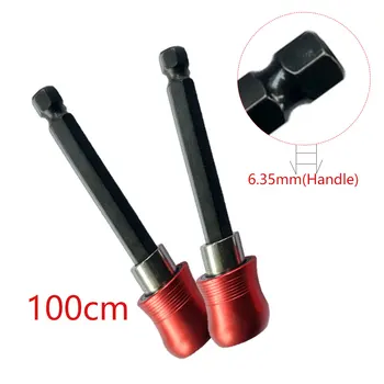 Red 60/100mm 1/4 Inch Hex Shank Quick Release Screwdriver Bit Holder Extension Bar
Red 60/100mm 1/4 Inch Hex Shank Quick Release Screwdriver Bit Holder Extension Bar