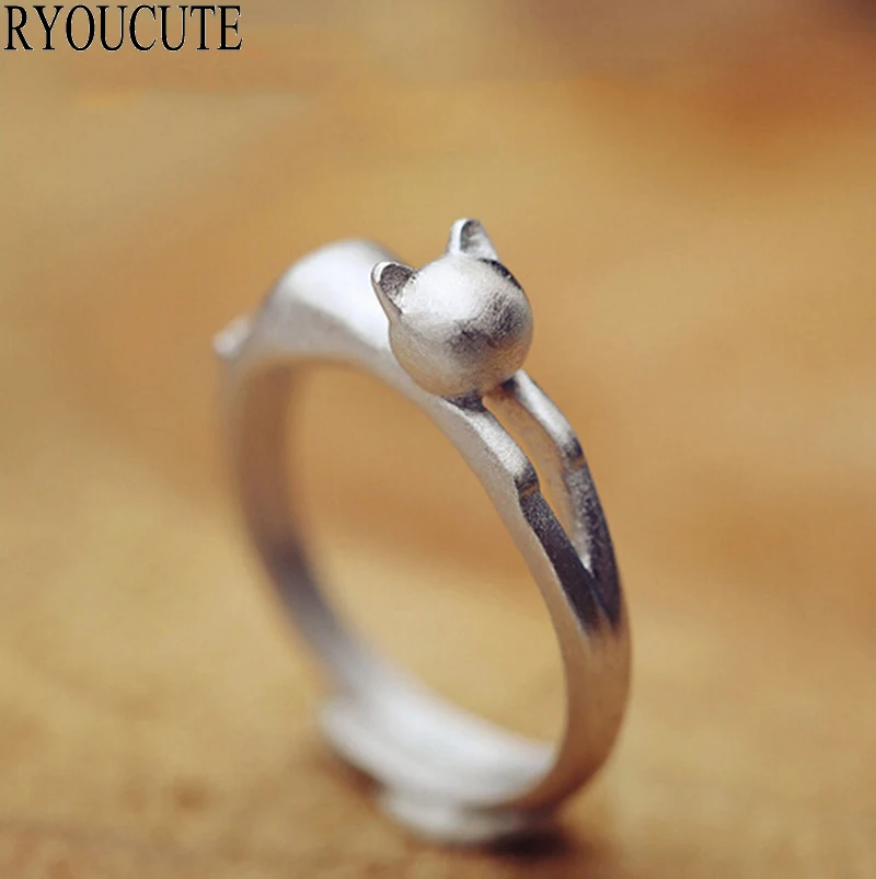 New 925 Sterling Silver Cat Ear Rings for Women Adjustable Size Rings Fashion Wedding Jewelry
New 925 Sterling Silver Cat Ear Rings for Women Adjustable Size Rings Fashion Wedding Jewelry
