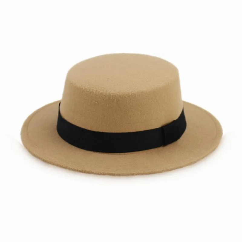 2019 New Wool Felt Flat Top Hat For Women men Wide Brim Laday Prok Pie Chapeu de Feltro Bowler Gambler Fedora Hat
2019 New Wool Felt Flat Top Hat For Women men Wide Brim Laday Prok Pie Chapeu de Feltro Bowler Gambler Fedora Hat