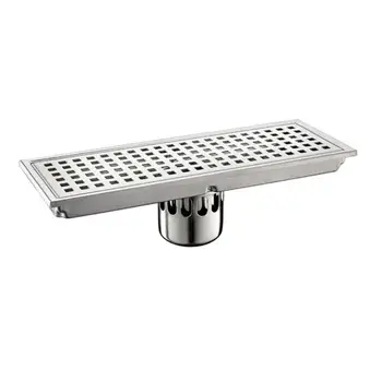 3 Style30*11cm Simple Grid Floor drain 304 Stainless Steel Large Flow Drainer Square Shower Drain Waste Grate With Hair Strainer
3 Style30*11cm Simple Grid Floor drain 304 Stainless Steel Large Flow Drainer Square Shower Drain Waste Grate With Hair Strainer