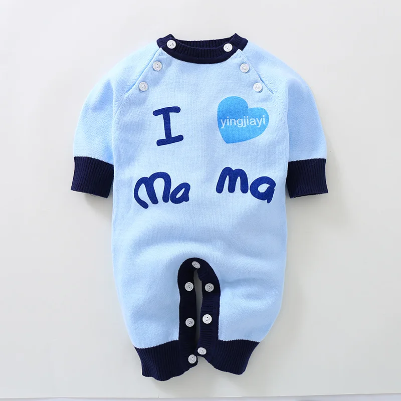 Autumn 2018 Baby Rompers Cotton Baby Boy Clothes I love mom New Long Sleeve Knitted Baby Girl Clothes Infant Jumpsuits
Autumn 2018 Baby Rompers Cotton Baby Boy Clothes I love mom New Long Sleeve Knitted Baby Girl Clothes Infant Jumpsuits