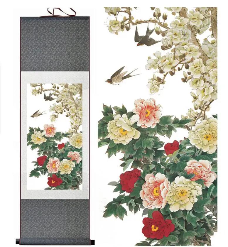 Birds and flower painting silk scroll painting traditional birds and flower painting Chinese birds
Birds and flower painting silk scroll painting traditional birds and flower painting Chinese birds