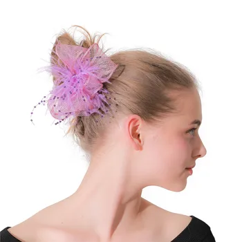 Elegant Gril Small Designer Fascinator with Handmade Sinamay Rosette Decorative Hair Clip lavender feather Bridal Corsage XMF219
Elegant Gril Small Designer Fascinator with Handmade Sinamay Rosette Decorative Hair Clip lavender feather Bridal Corsage XMF219
