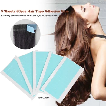 60pcs Hair Tape Adhesive Glue Double Side Tape Waterproof For Lace Wig Hair Styling Tool in human hair extensions Hot Barber
60pcs Hair Tape Adhesive Glue Double Side Tape Waterproof For Lace Wig Hair Styling Tool in human hair extensions Hot Barber